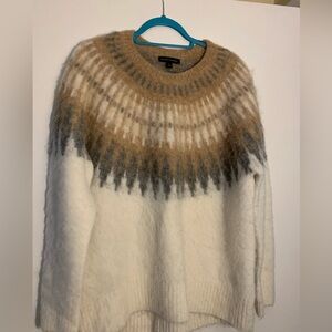 Fluffy oversized sweater.  Gorgeous and cozy.